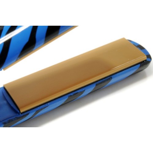CHI Zebra Blue Hair Straightener Professional Flat Iron